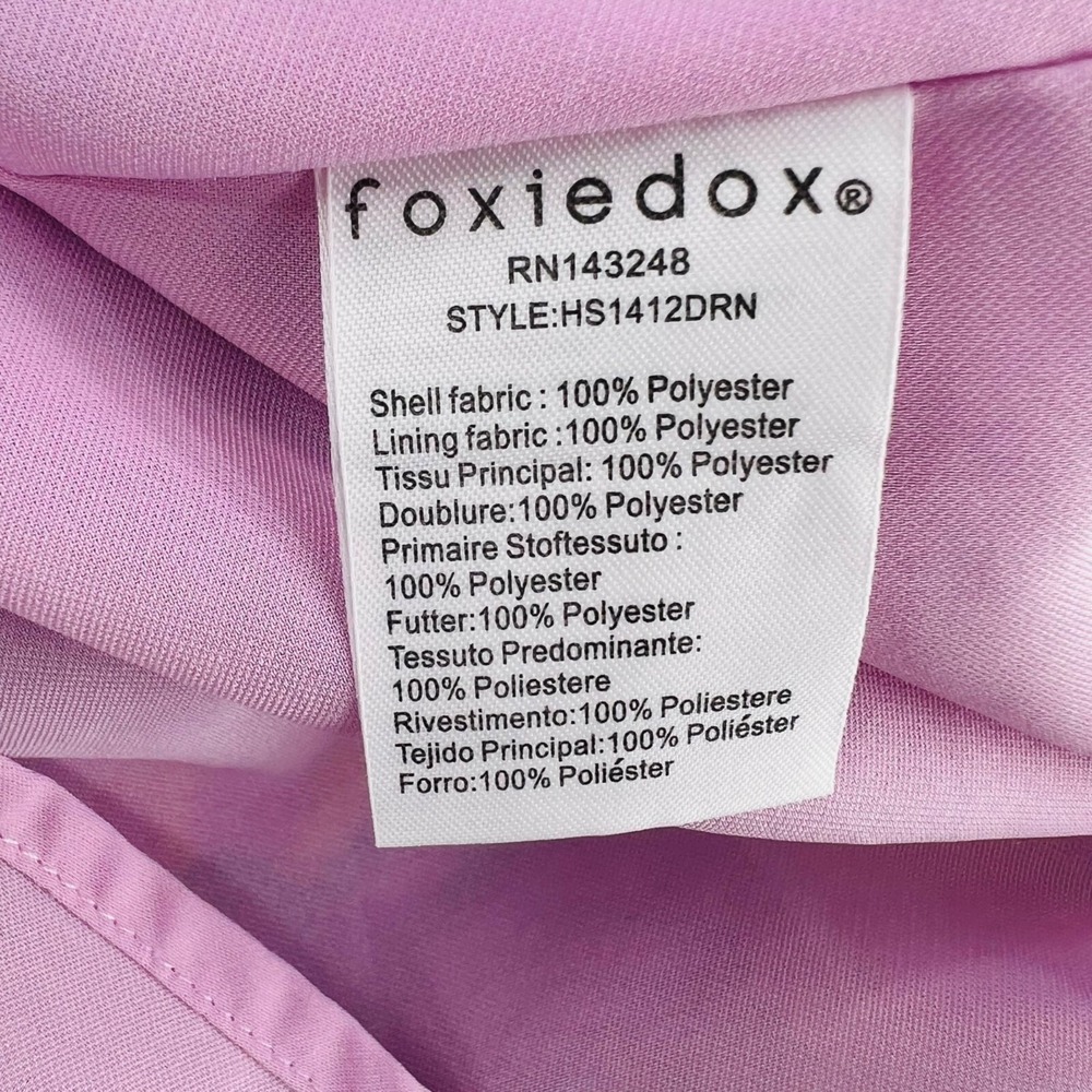 foxiedox Lavender Embroidered Long Sleeve Dress - Picture 6 of 8